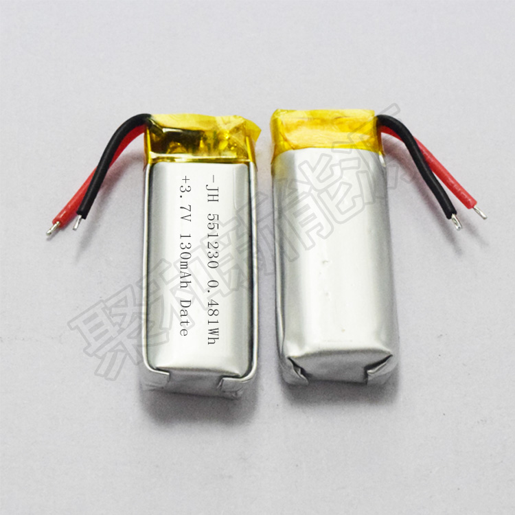 551230锂聚合物电池130mah 10C放电 电子烟电池