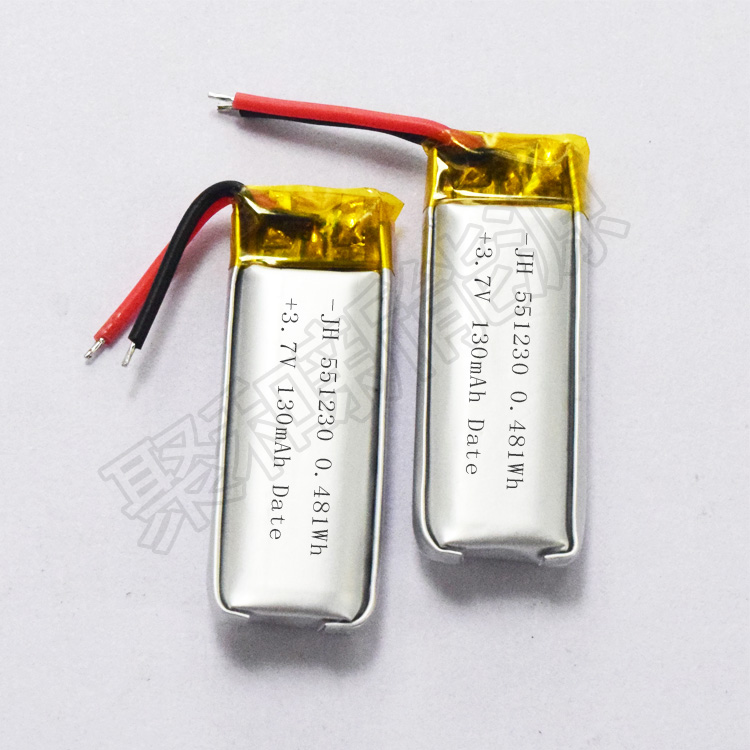 551230锂聚合物电池130mah 10C放电 电子烟电池