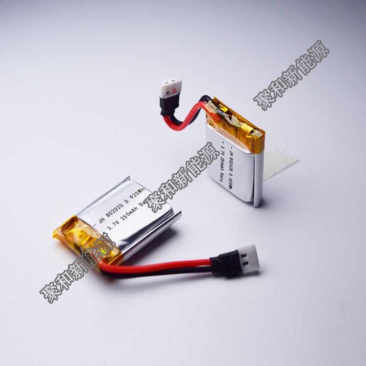 Lipo 802025 3.7V 220mAh 20C lithium ion polymer battery with connector for RC quadcopter toys